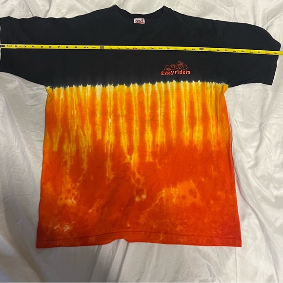 Vintage T - Shirt Easyriders Men’s L Flame Tie Dye Logo y2k - Picture 8 of 8
